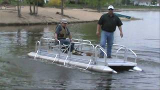 Hotwoods FishNSport 510 Pontoon Boat [upl. by Ramunni]