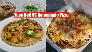 Taco Bell VS Homemade How to Mexican Pizza Video Recipe Bake Air Fryer Fry  Bhavnas Kitchen [upl. by Sena]