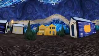 360° View Vincent Van Goghs Starry Night [upl. by Arikehs]