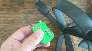 How to pick a TSA 002 cable lock using combination only [upl. by Alo]