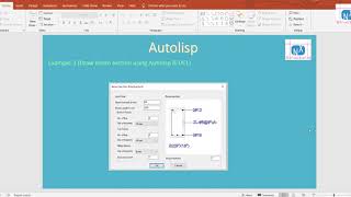 Beam section using Autolisp and DCL [upl. by Khai]