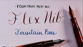 Flex Nib Fountain Pens Fountain Pen 101 [upl. by Blatman475]