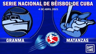 Granma v Matanzas  Serie Nacional de Béisbol de Cuba  Game 6  Final  April 4th 2021 [upl. by Awjan]