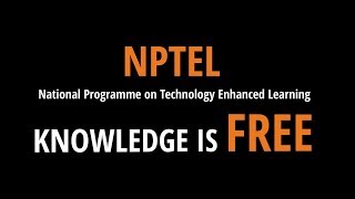 NPTEL  Knowledge is FREE [upl. by Dobb]