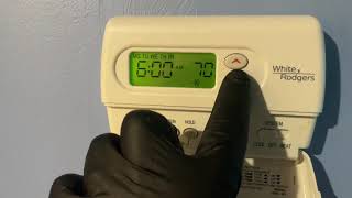 How to Program White Rogers 1F80361 Thermostat amp Lennox System Low Refrigerant R410A [upl. by Gwendolin]