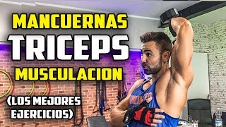 🔴 Los Mejores EJERCICIOS MANCUERNAS TRICEPS  TRICEPS con MANCUERNAS [upl. by Nyvlem]