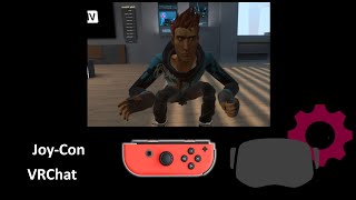 How to play VRChat in Virtual Reality with Nintendo JoyCons emulating Vive Controllers in SteamVR [upl. by Enella]