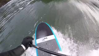 Black and Blue machine 10’1” Jimmy Lewis sup noserider first impression [upl. by Blithe]