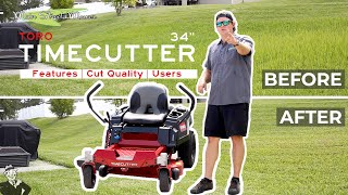 Toro Timecutter 34quot  Complete Review and Cut Quality Test [upl. by Akeimat107]