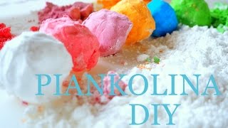 Piankolina  Piaskolina PRZEPIS jak zrobić DIY masa plastyczna dla dzieci moon sand [upl. by Alohs]