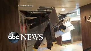 BahamasBound Cruise Ship Caught in HurricaneForce Winds [upl. by Smoot420]