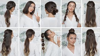 10 EASY HEATLESS BACK TO SCHOOL HAIRSTYLES [upl. by Marguerita]