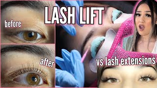 The TRUTH about lash lifts vs lash extensions my experience [upl. by Didi]