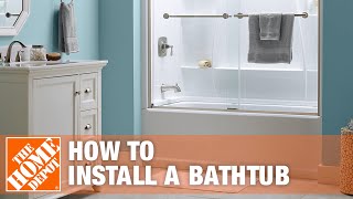 Bathtub Replacement  How to Install a Bathtub  The Home Depot [upl. by Brunell]