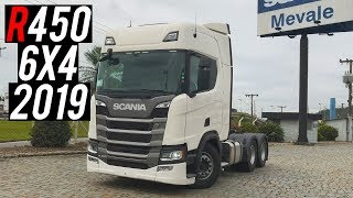 Avaliação  Novo Scania R450 6X4 2019  Curiosidade Automotiva® [upl. by Andromache616]