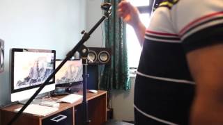 How to setup mic stand properly in home recording studio [upl. by Yarak]