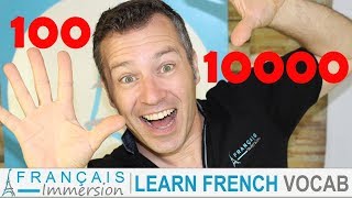 FRENCH NUMBERS 10010000 Les Nombres  Learn French Vocabulary [upl. by Aramoj]