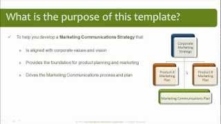 Marketing Communications Plan Template [upl. by Eitsyrhc]