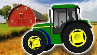 Farm Tractors Working Compilation for Kids – Learn Farm Machinery and Vehicles [upl. by Eiloj]