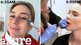 A Dermatologist’s Entire Routine From Waking Up to Lip Injections  Work It  Allure [upl. by Tades183]