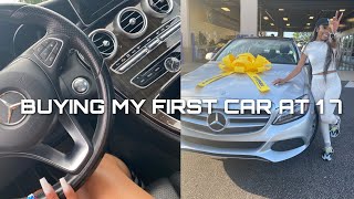 BUYING MY FIRST CAR AT 17  car tour [upl. by Alina882]