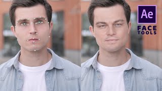 Face replacement in video using a still image and Face Tools  After Effects tutorial [upl. by Karoly69]