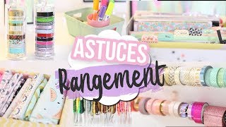 7 ASTUCES DE RANGEMENT amp ORGANISATION ECONOMIQUES 💸  BUREAU ATELIER DIY FACILE craft room storage [upl. by Ayotan601]