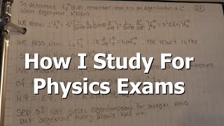 How I Study For Physics Exams [upl. by Ignazio459]