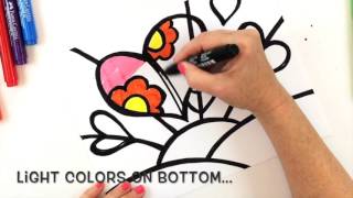 How to Draw a BrittoInspired Heart Art Lesson for Kids [upl. by Assej201]