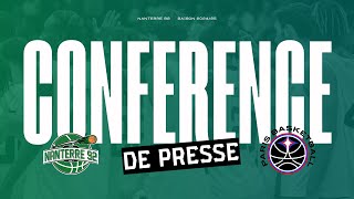 J18  Nanterre 92 vs Paris Basketball  Conférence de Presse [upl. by Eniretak]