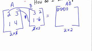 how to multiply 2x2 matrices [upl. by Aigneis]