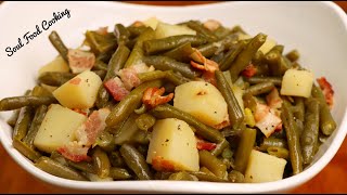 Green Beans and Potatoes Recipe  How to Make Southern Green Beans and Potatoes [upl. by Dart]