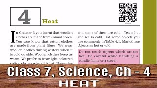 CLASS 7 SCIENCE CHAPTER 4  HEAT  NCERT [upl. by Nuahsel755]