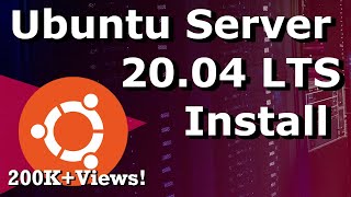 Ubuntu Server 2004 LTS Install  Step by Step Tutorial For Beginners [upl. by Itoc]