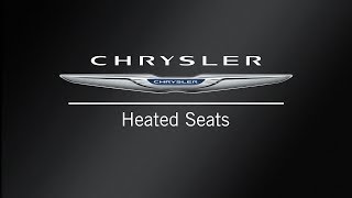 Heated Seats  How To  2020 Chrysler Pacifica [upl. by Yecrad554]