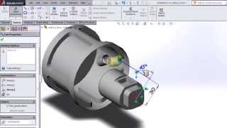 SOLIDWORKS  Using Hole Wizard on Nonplanar Surfaces [upl. by Albarran571]