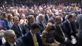 Demônio invade corpo de Michel Temer durante discurso 😱 [upl. by Somerset21]