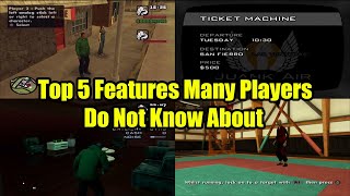 GTA San Andreas Top 5 Features Many Players Dont Know About [upl. by Hanford]