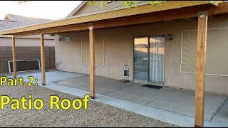 DIY Patio Part2  Framing Roof [upl. by Brocky]