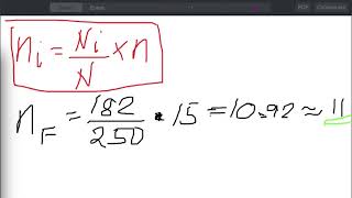 Stratified Random Sampling  Proportional Allocation [upl. by Levinson120]