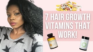 Best Hair Growth Vitamins Every Girl Should Have  Thicken and Strengthen Thin Hair FAST [upl. by Minnie919]