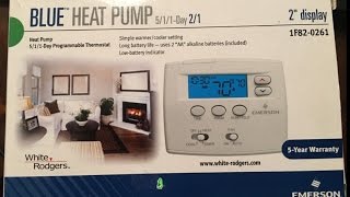 How to install White Rodgers Thermostat 1F820261 [upl. by Pearlman302]