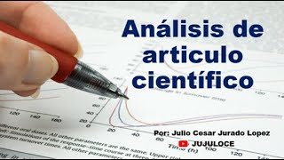 Análisis de articulo científico [upl. by Seuguh309]