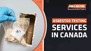 Asbestos Testing Services in Canada  Mold Busters [upl. by Yriek]