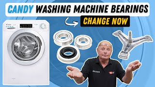 How to replace washing machine bearings on Candy Hoover Otsein Zerowatt [upl. by Aluap]