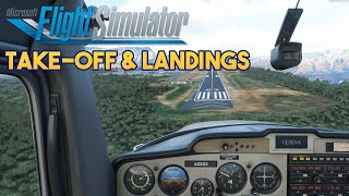 Microsoft Flight Simulator 2020  TAKEOFF amp LANDINGS [upl. by Harbert]