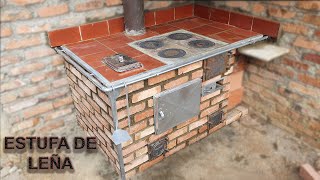 ESTUFA REGULADORA DE HUMO ECOLÓGICAWOOD STOVEHOW TO BUILD A BRICK BARBECUE [upl. by Eri]