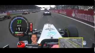 F1 Onboard Highlights  F1 2011  R10  German Grand Prix [upl. by Enicul]