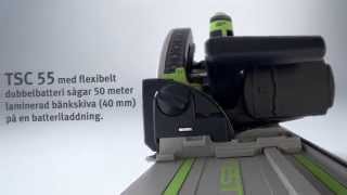 Festool Batterisänksåg TSC 55 [upl. by Antony798]