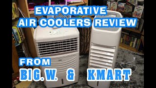 Air evaporative coolers from BIG WW amp KMART Australia [upl. by Sadonia]